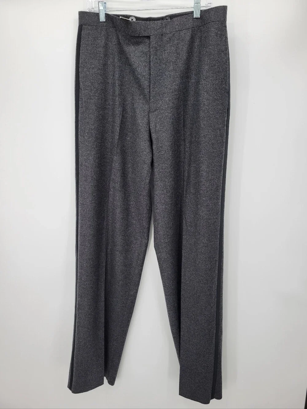 J Crew Limited-edition Relaxed-fit tuxedo pant in English wool flannel CO499